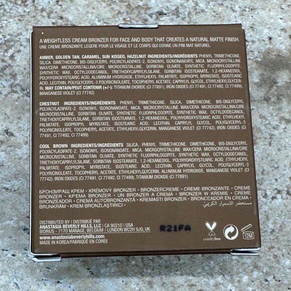 2X Anastasia Beverly Hills Cream Bronzer Cool Brown 30g / 1 Oz. NIB Sealed - Picture 7 of 10